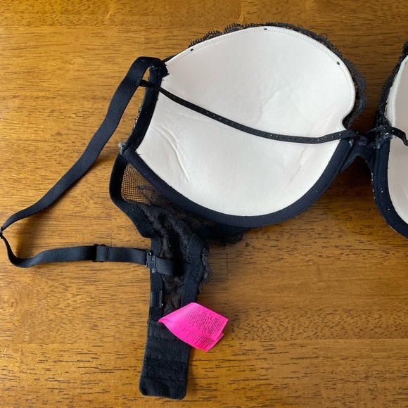 La SENZA BEYOND SEXY Bra Padded Lacy Push-Up Strappy Size 34DD - Picture 5 of 15